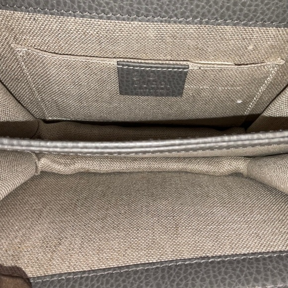 Gucci Interlocking G Chain Shoulder Bag Gray - Picture 8 of 9